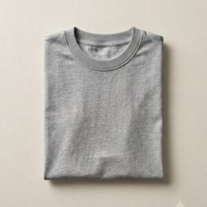 The Heavyweight Tee — Heather Grey
